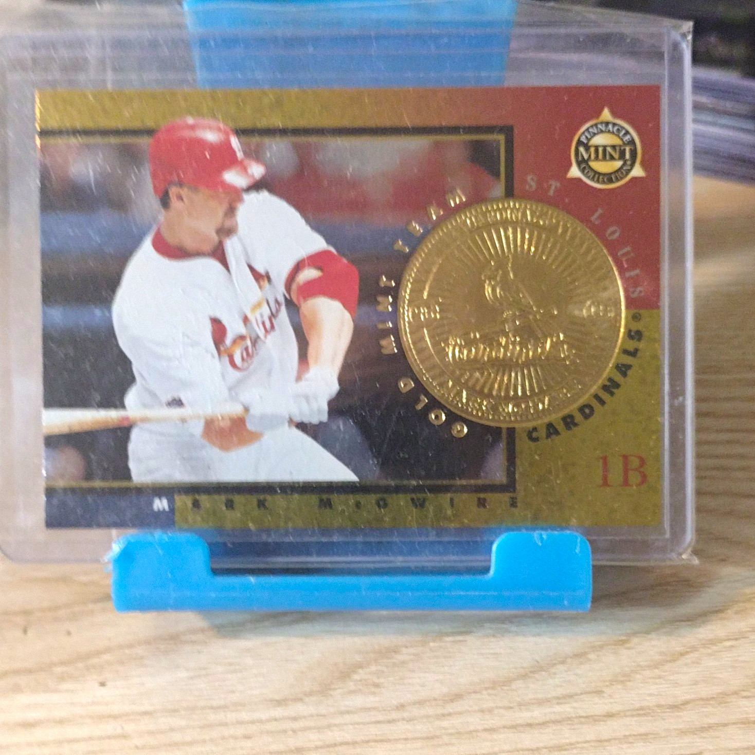 Pinnacle 1998 Mint Collection Mark McGwire #14 Gold Mint Team Auto Cardinals Pinnacle 1998 Mint Collection Mark McGwire #14 Gold Mint Team Auto Cardinals
