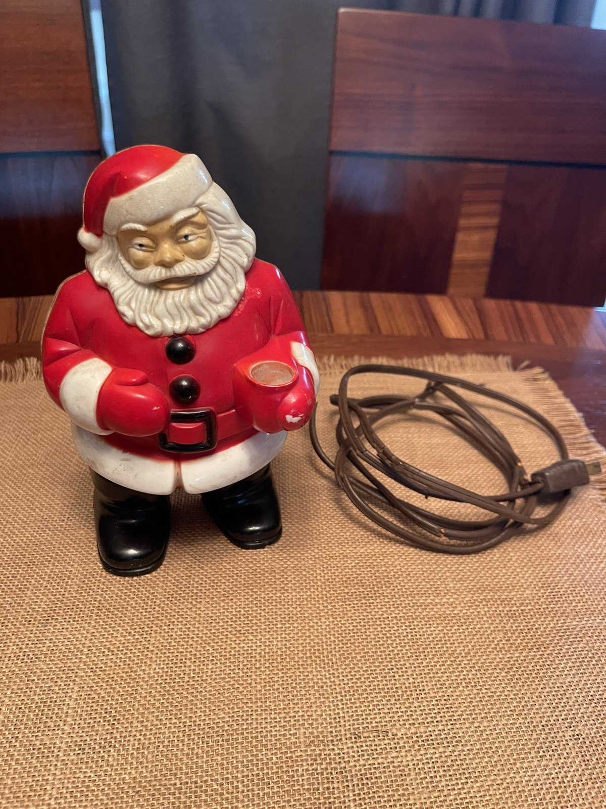 Rare Vintage Royal Electric Company Christmas Santa Flat Back #939 Blow Mold Rare Vintage Royal Electric Company Christmas Santa Flat Back #939 Blow Mold