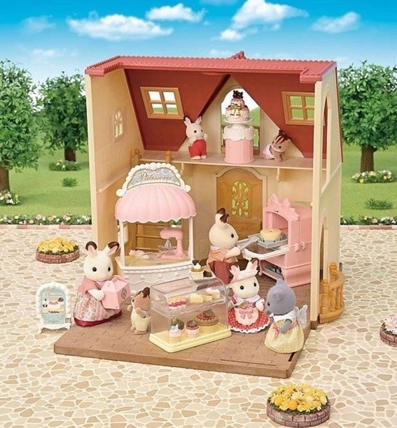Sylvanian Families Calico Critters Pastry Store Building Patisserie Cake Shop