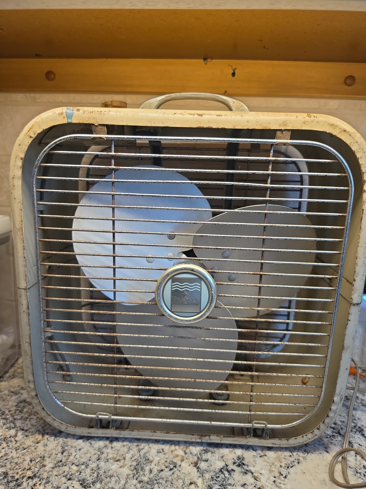 Vintage PENNEY\'S METAL 3 Speed BOX FAN Working Order Vintage PENNEY\'S METAL 3 Speed BOX FAN Working Order