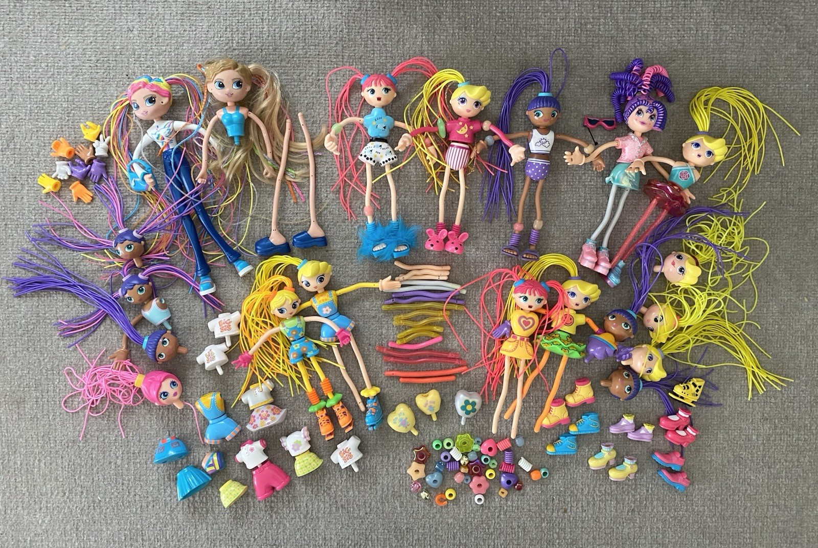 HUGE Betty Spaghetti Lot Vintage 1990s Bendable Dolls & Accessories HUGE Betty Spaghetti Lot Vintage 1990s Bendable Dolls & Accessories