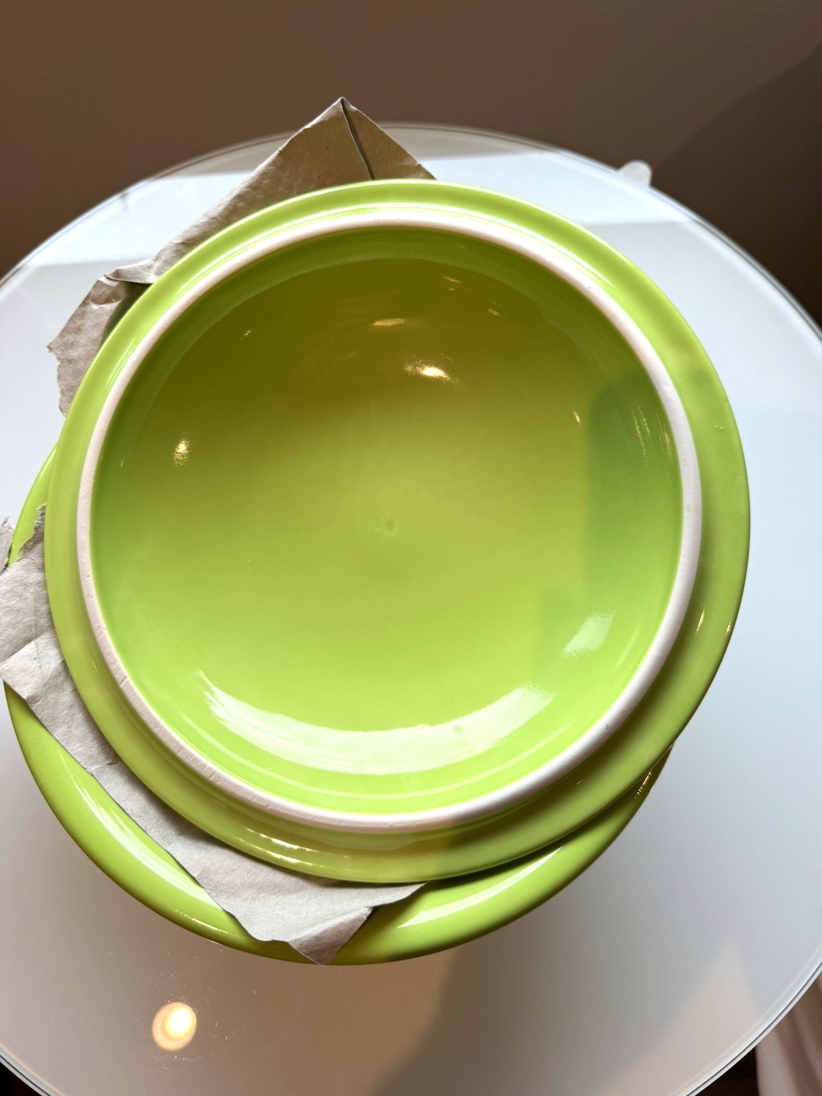 Fiesta Chartreuse 2qt Round Ceramic Casserole Dish w/ Lid Glossy NIB Fiesta Chartreuse 2qt Round Ceramic Casserole Dish w/ Lid Glossy NIB