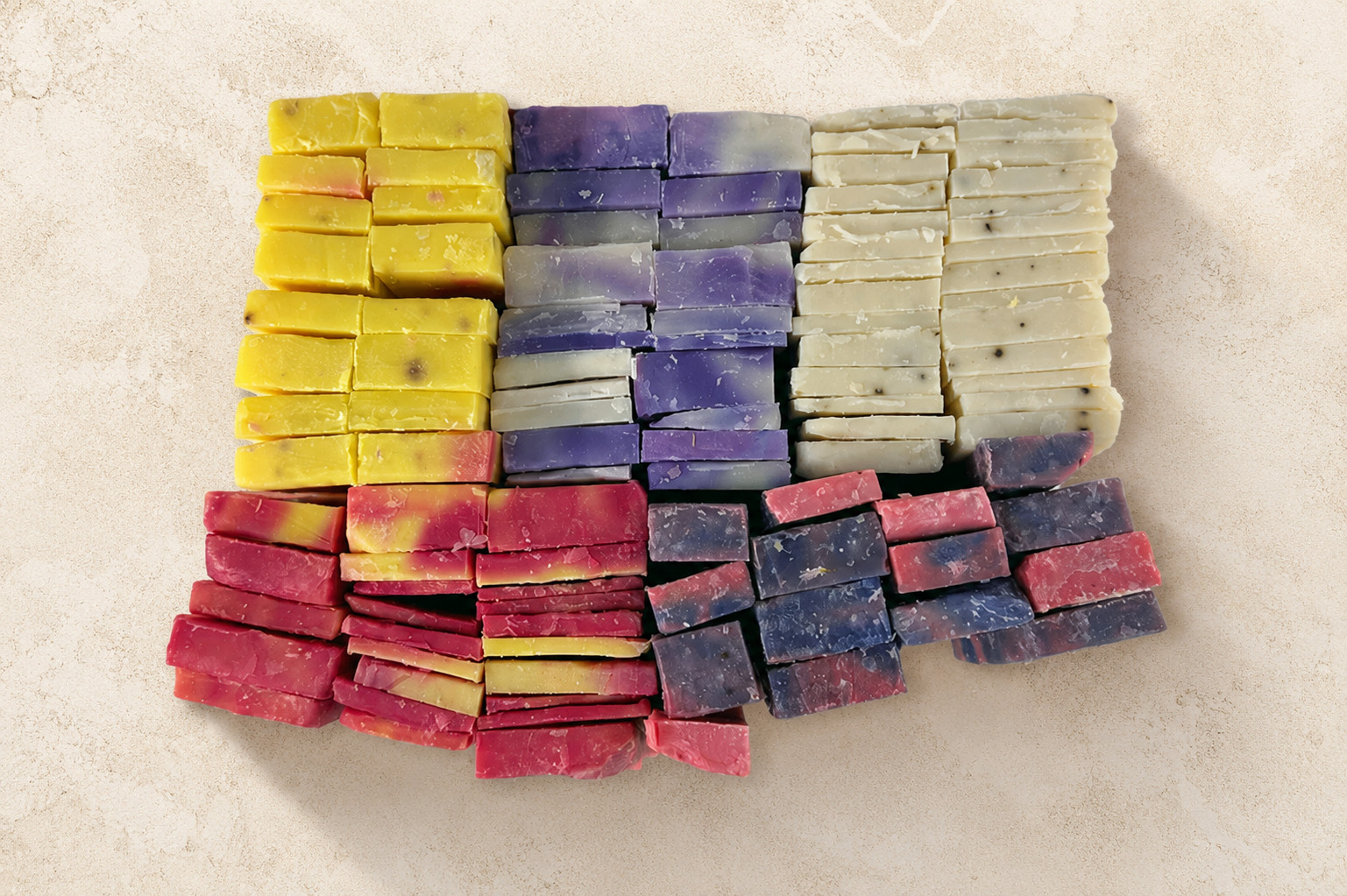 5lb Bulk Handmade Soap Assortment Natural Cold Process Mixed Scents  US