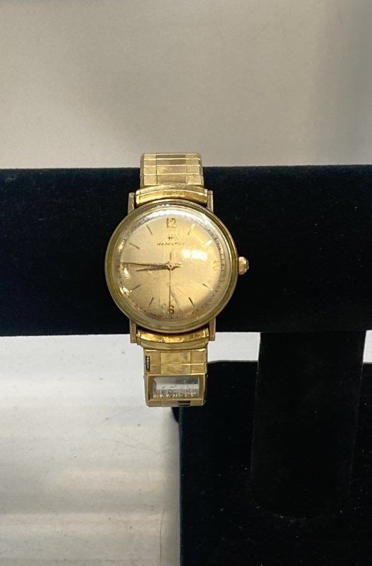 Hamilton Vintage Women\'s Mechanical Automatic Watch Rolled Gold Plate 31mm