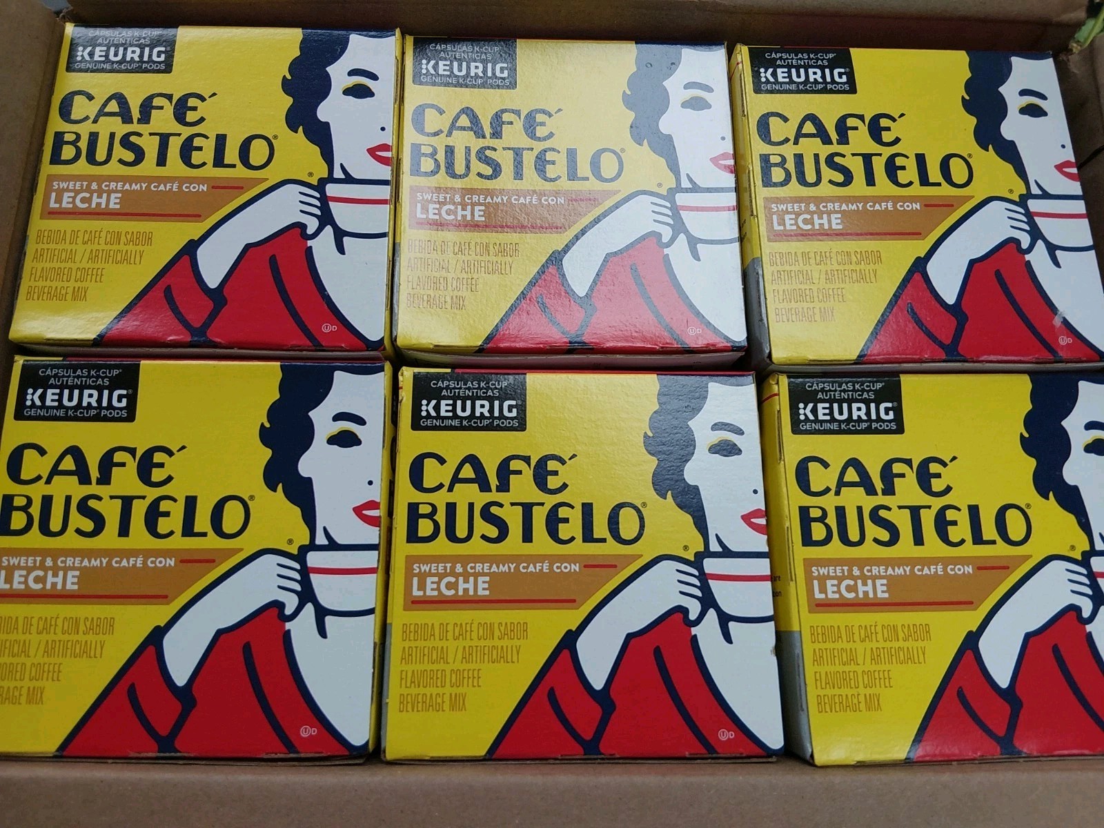 New, 60 Ct CAFE BUSTELO Sweet  Creamy Café Con Leche K Cups Coffee Pods 60 Ct