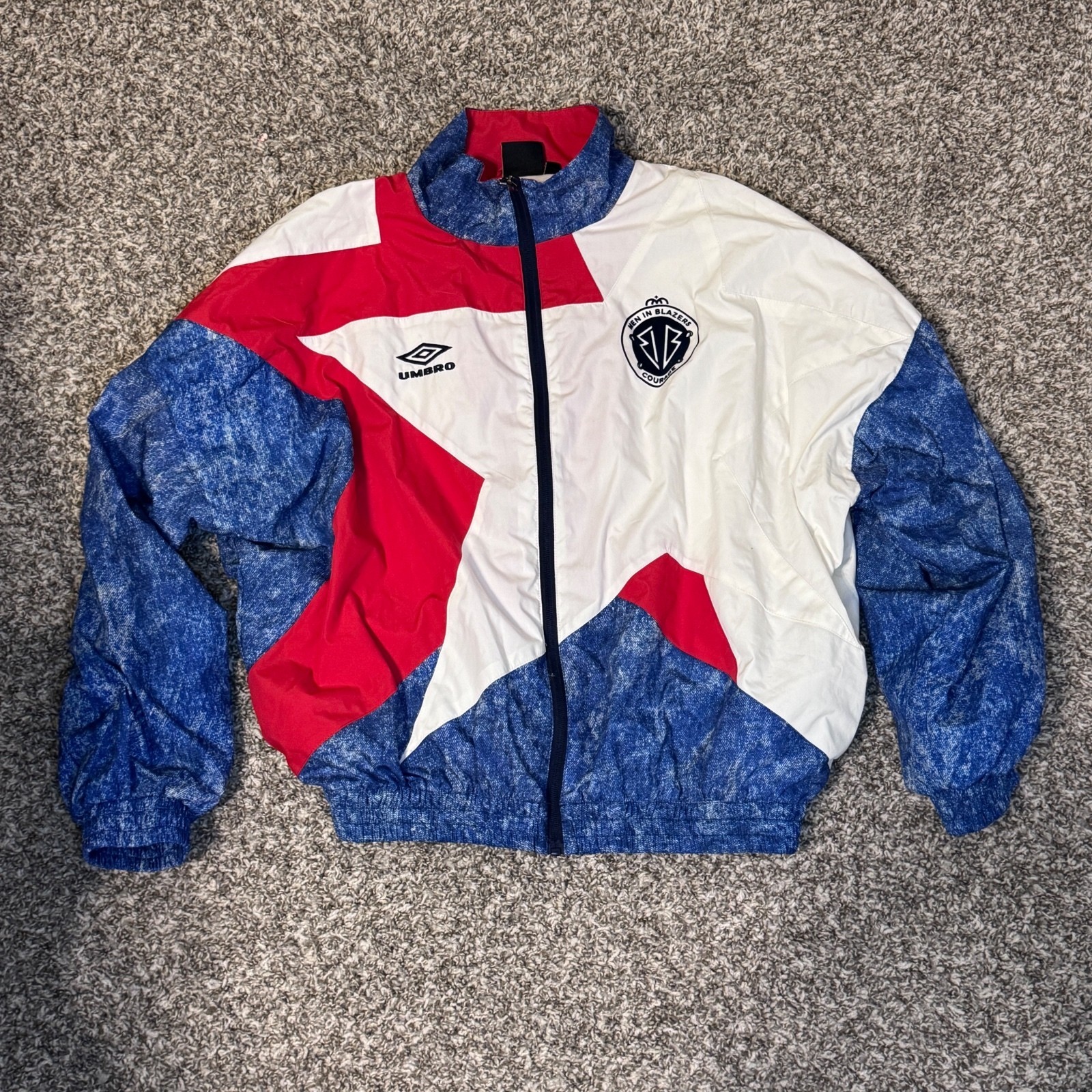 Vintage 90s Umbro Courage Windbreaker Jacket M