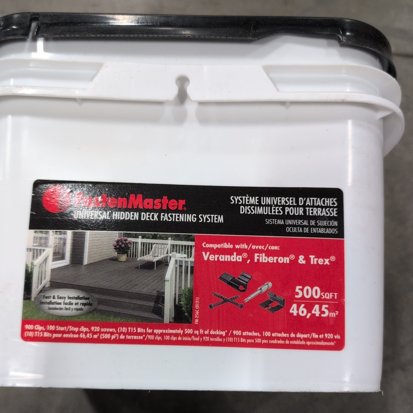 FastenMaster Universal Hidden Deck Fastening System 500 sq ft. FMTHDCLIP-500