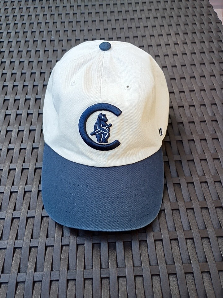 47 White Logo One Size Chicago Cubs Cooperstown Rise Adjustable Hat