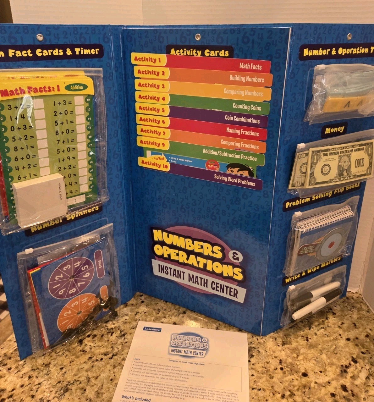 Lakeshore Numbers & Operations Instant Math Center Ages 6+ Homeschool Kinder