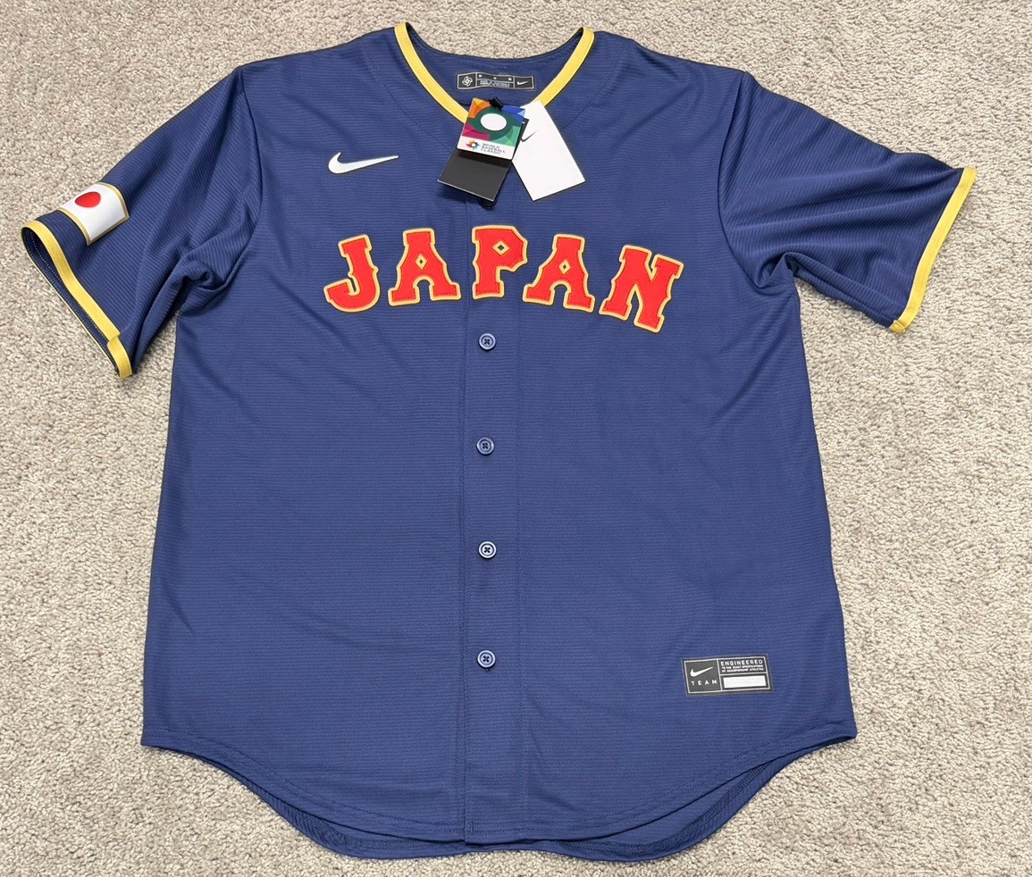 Nike World Baseball Classic 2026 Japan Navy Shohei Ohtani Road Jersey Men’s Med
