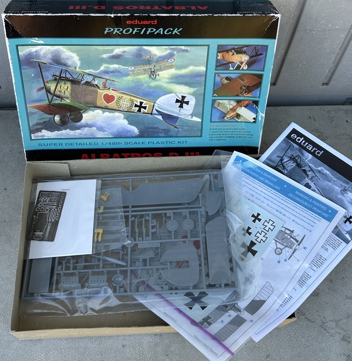 Eduard 1/48 Albatros D.III ProfiPACK #8035 Model Kit Airplane - New Open Box Eduard 1/48 Albatros D.III ProfiPACK #8035 Model Kit Airplane - New Open Box