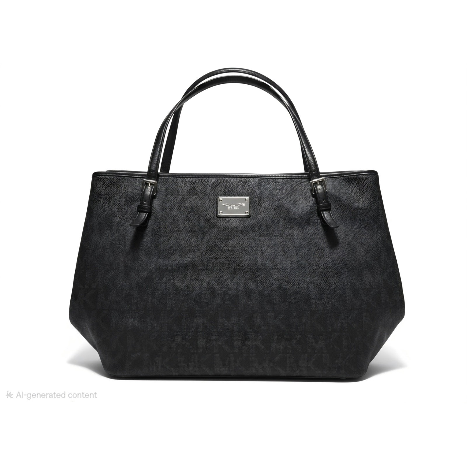 Authentic Michael Kors Signature Tote Bag & Matching Wallet Bundle Set