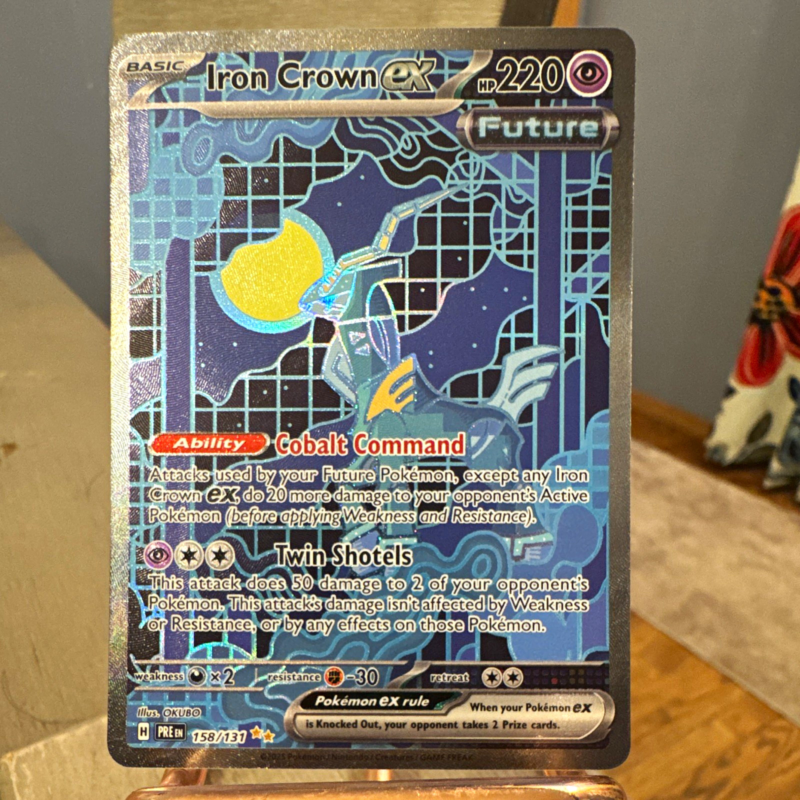 The Pokémon Company Iron Crown ex 158/131 Prismatic Evolutions SIR Full Art Holo The Pokémon Company Iron Crown ex 158/131 Prismatic Evolutions SIR Full Art Holo