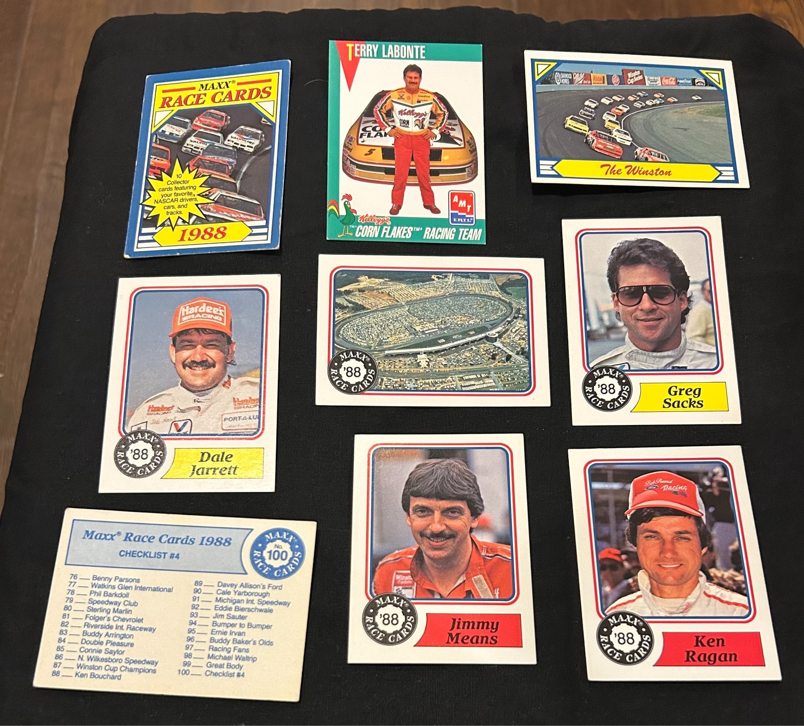 1988 Maxx Race Cards First Annual Edition 8 Card