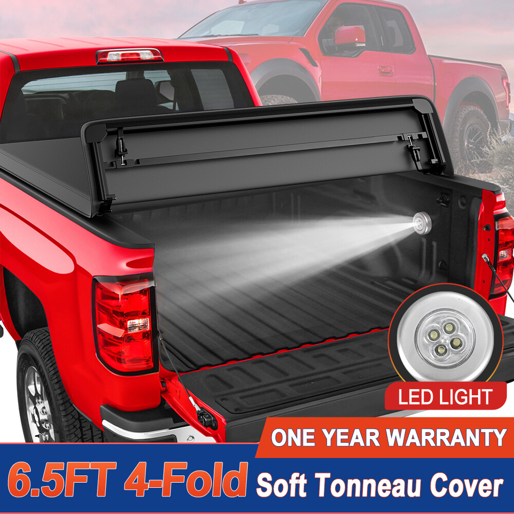 6.4 6.5FT 4-Fold Truck Bed Tonneau Cover For 2002-2026 Dodge Ram 1500 2500 3500 6.4 6.5FT 4-Fold Truck Bed Tonneau Cover For 2002-2026 Dodge Ram 1500 2500 3500
