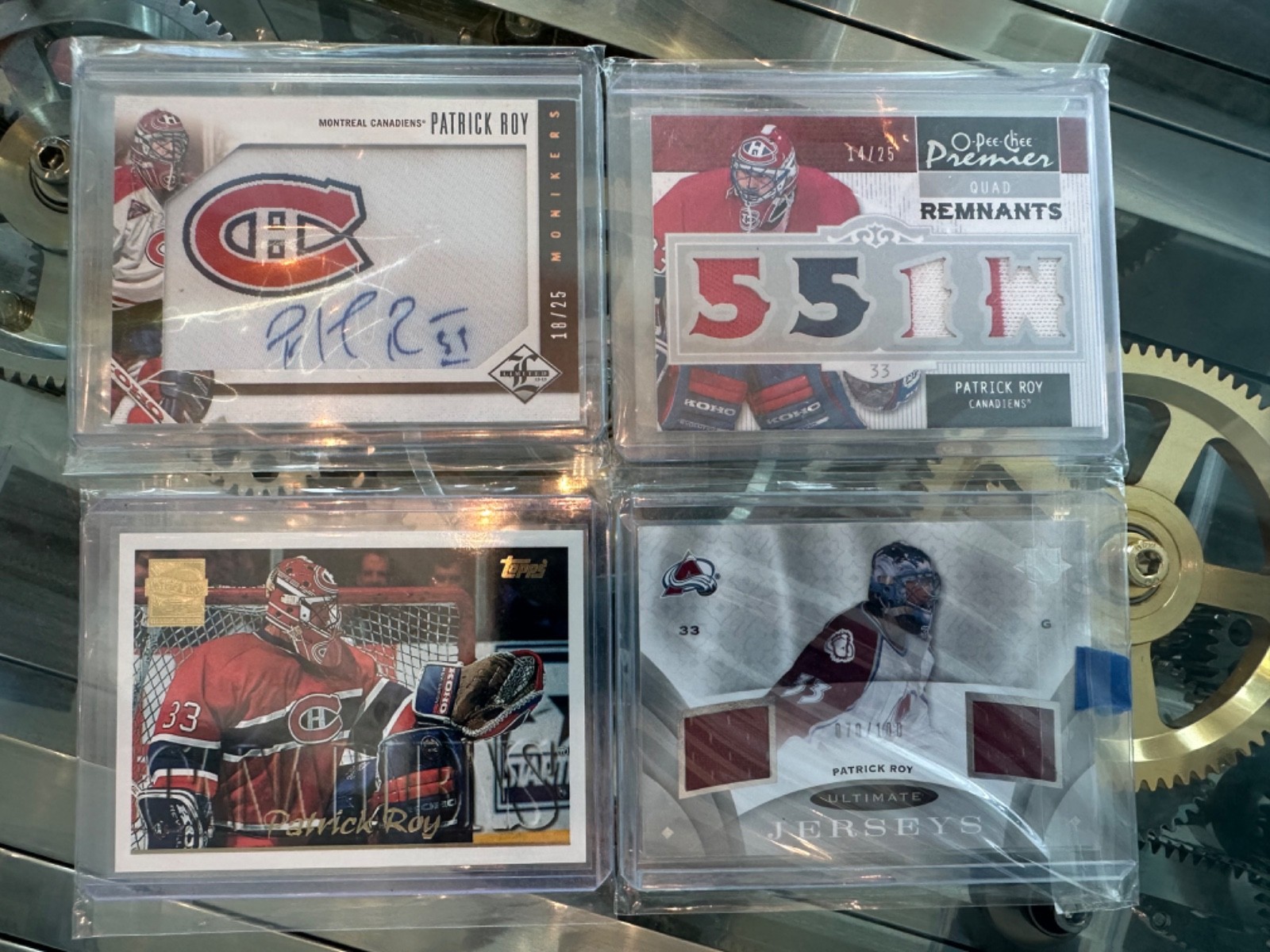 2012-13 PATRICK ROY SET - /25 LIMITED PANINI TRUE AUTO INKED HABS INSIGNIA +