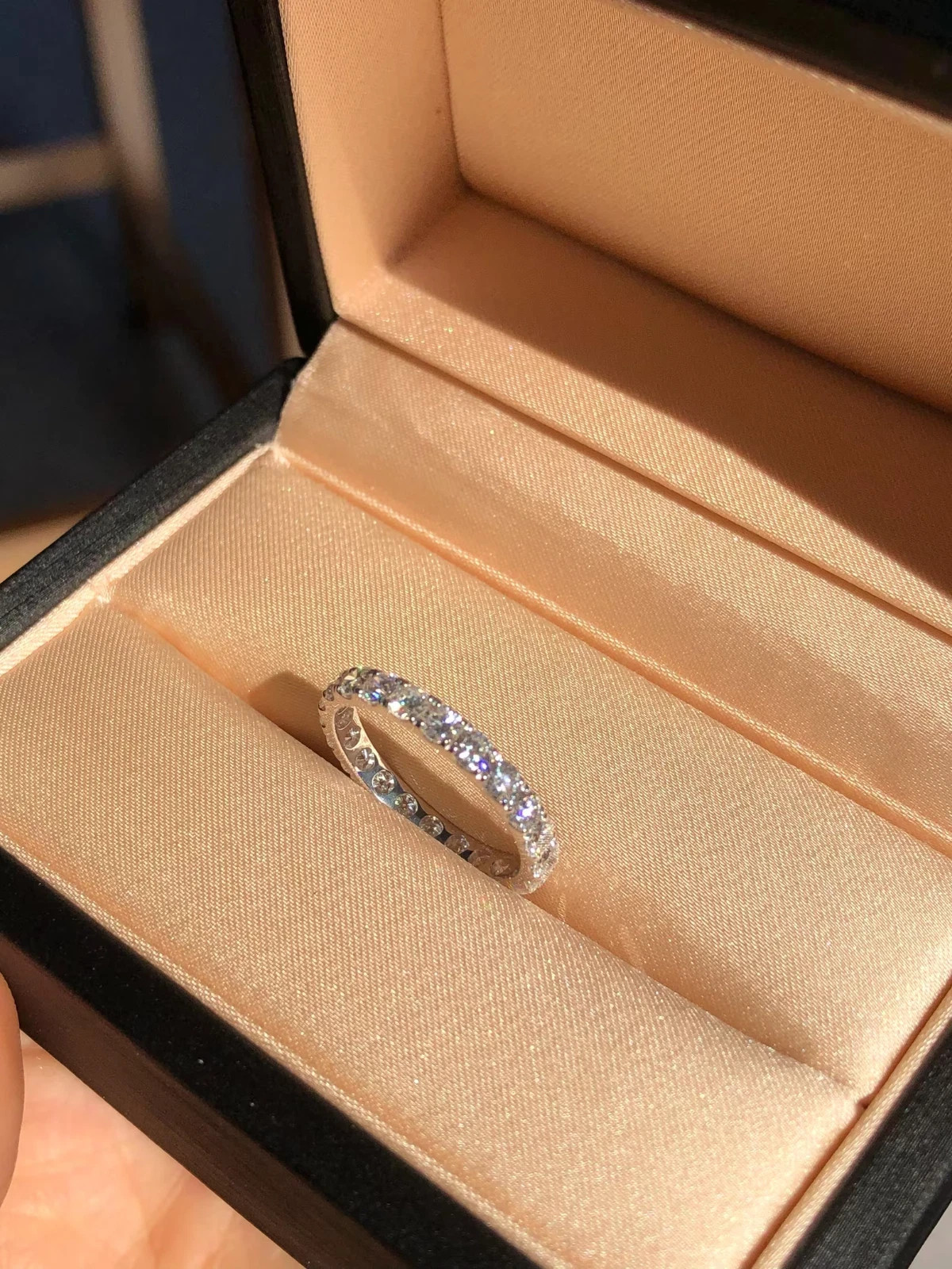 Premium 2.00 Round Lab Grown Diamond Engagement Band Solid 14K White Gold