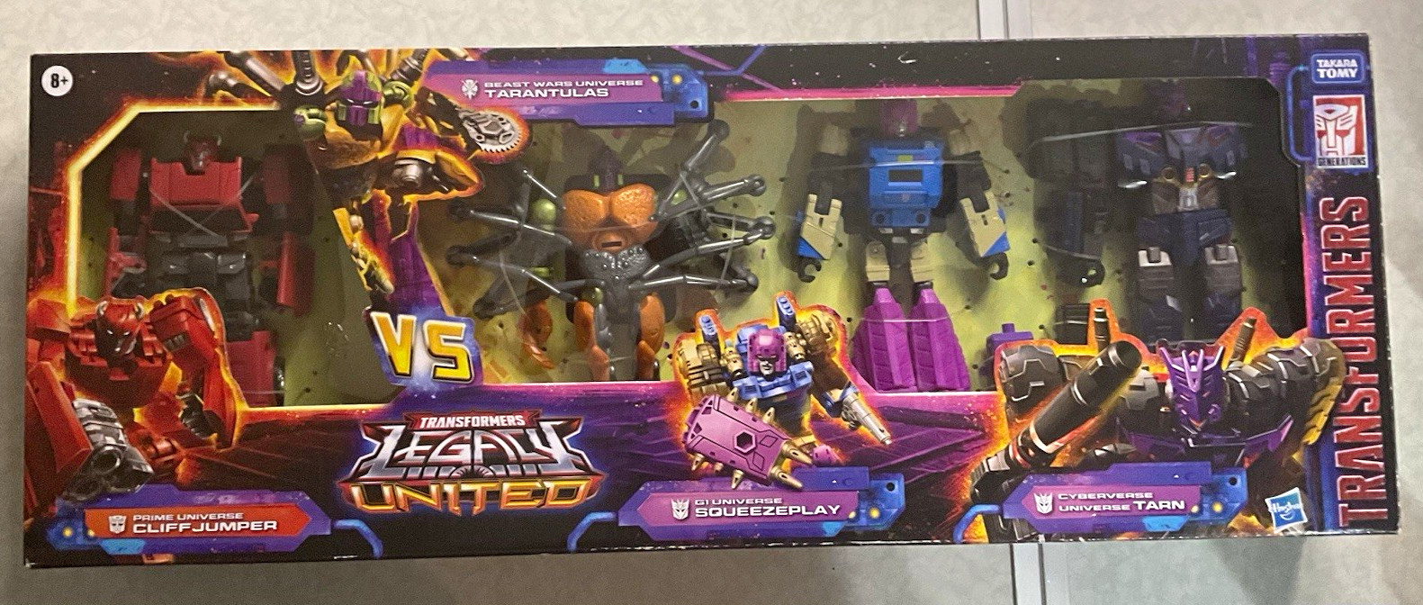 Hasbro Transformers Legacy United 4-Pack Set Cliffjumper Tarantulas Tarn Hasbro Transformers Legacy United 4-Pack Set Cliffjumper Tarantulas Tarn