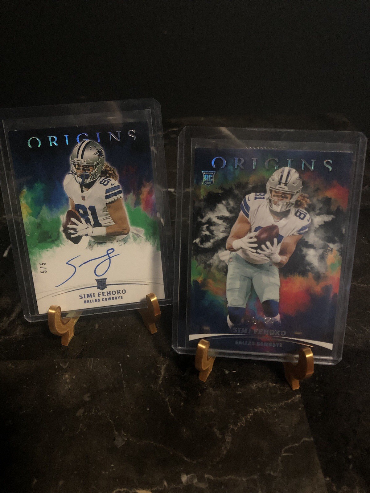 1/1 Simi Fehoko Origins /5 RC Auto Cowboys Panini One Of One 1/1 Simi Fehoko Origins /5 RC Auto Cowboys Panini One Of One