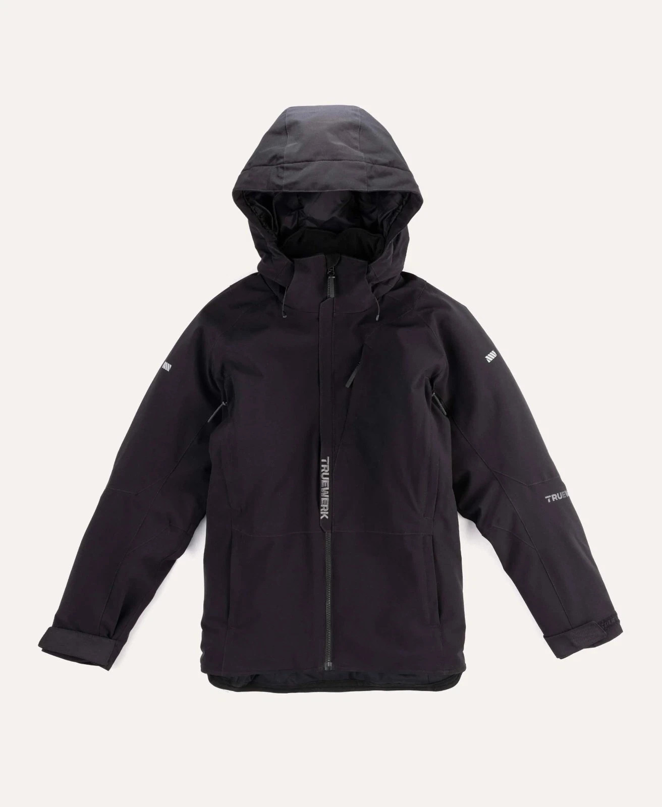 TrueWerk Men\'s S4 Tower Parka Jacket Black Size Large