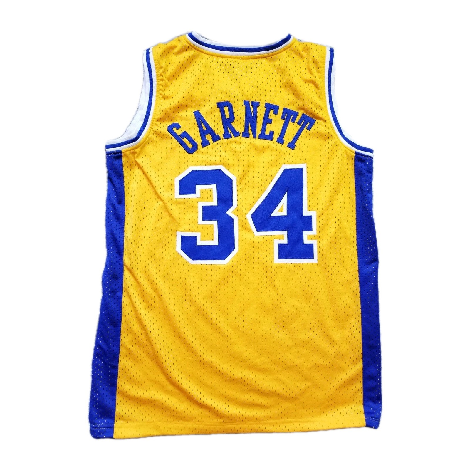 KEVIN GARNETT FARRAGUT ADMIRALS High School Basketball NBA JERSEY #34 Yellow M KEVIN GARNETT FARRAGUT ADMIRALS High School Basketball NBA JERSEY #34 Yellow M