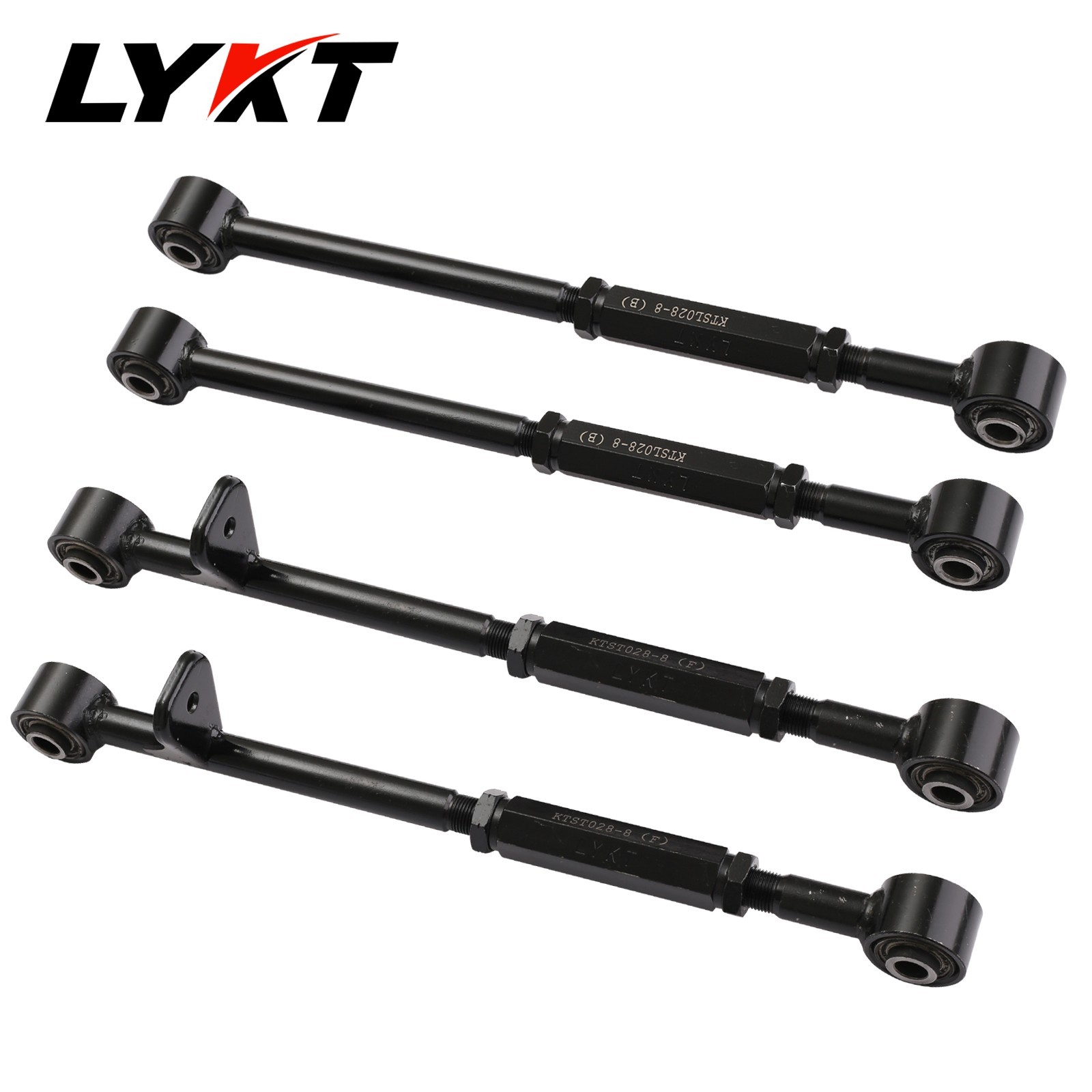 LYKT4pcs Alignment Rear Camber Adjustable Control Arms for Subaru 03-08 Forester
