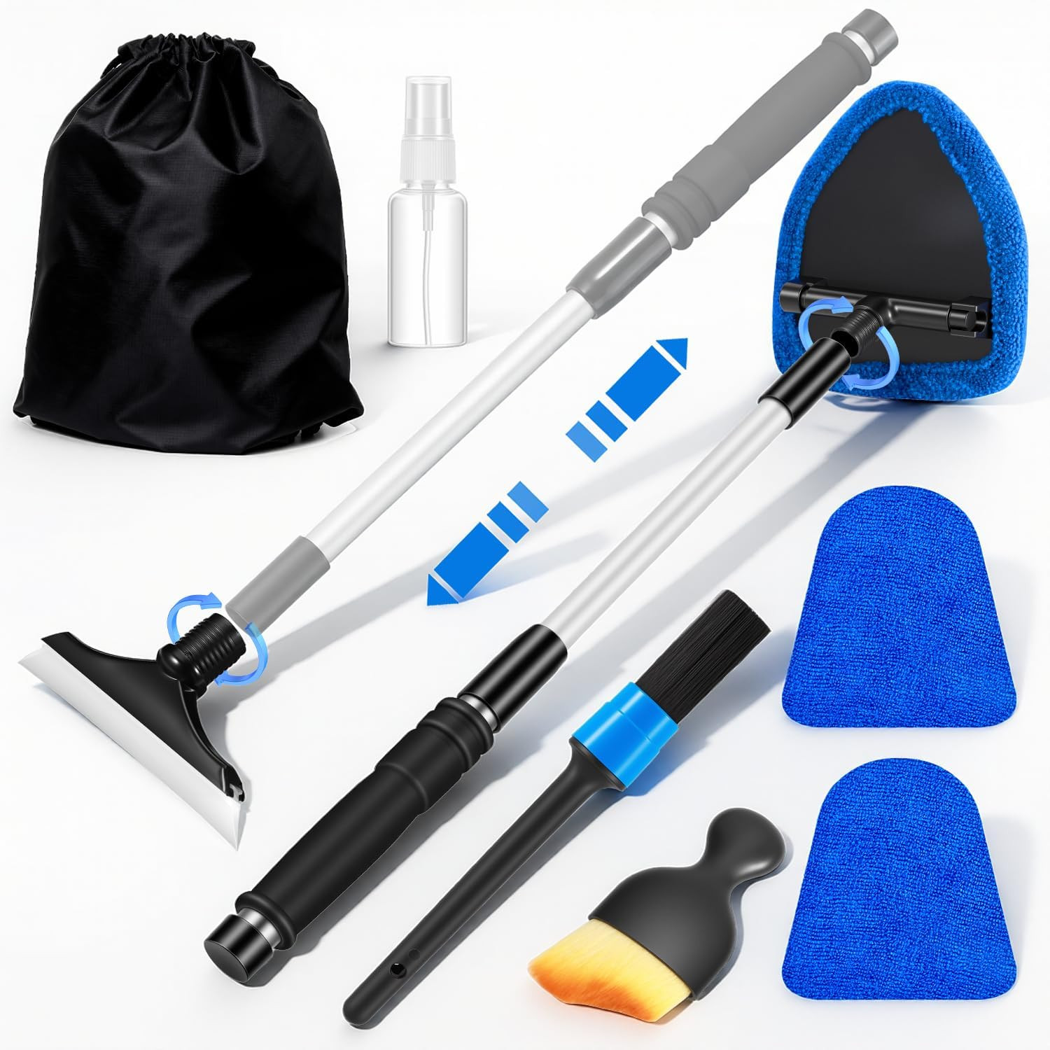 Dual Magnetic Car Windshield Cleaner, Dual Side Car Glass Cleanerm Double Sided,