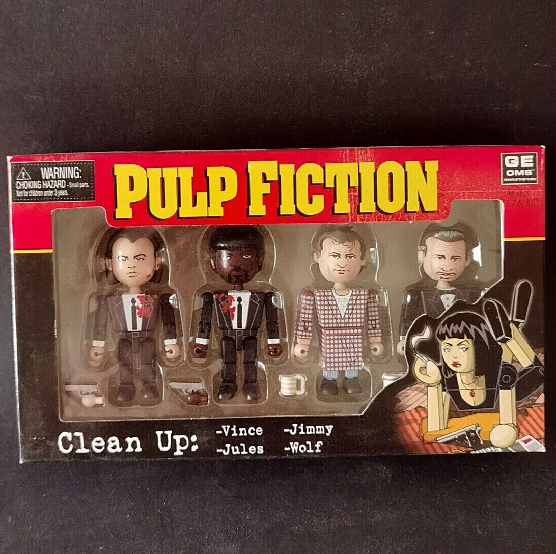 Pulp Fiction Clean Up 4 PVC Figures 8cm Neca Action Figure Pulp Fiction Clean Up 4 PVC Figures 8cm Neca Action Figure