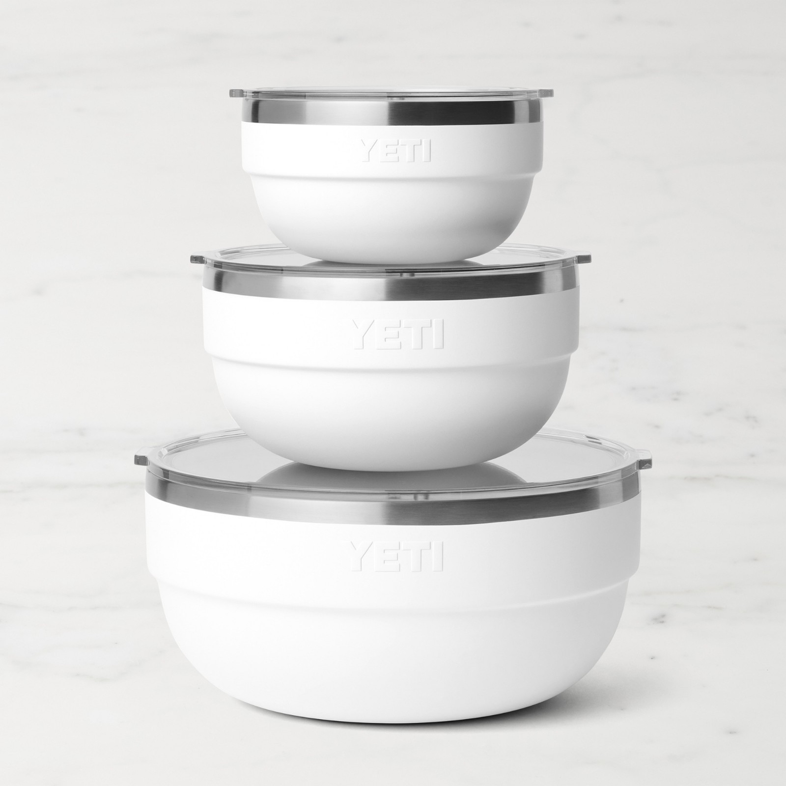 NEW Rambler Bowl YETI Set of 3, Stainless Steel, Daily Use & Cleans Up Easily