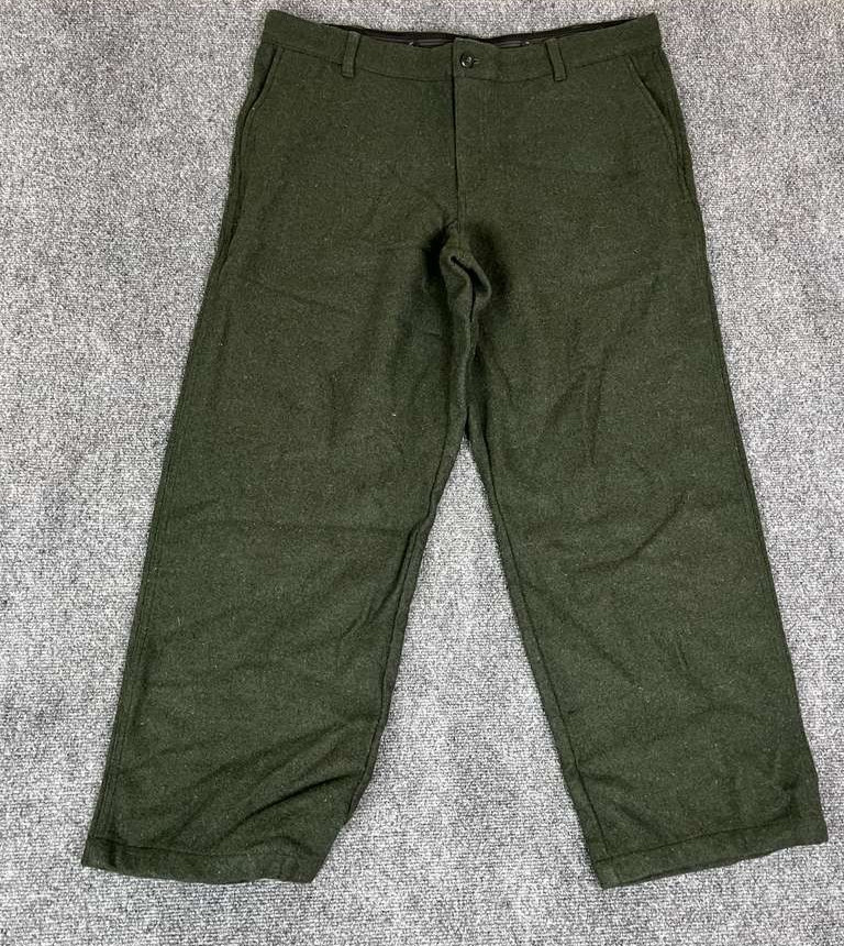 VTG L.L. Bean Green Winter Heavy Wool Field Hunting Pants 20 REG 40x30