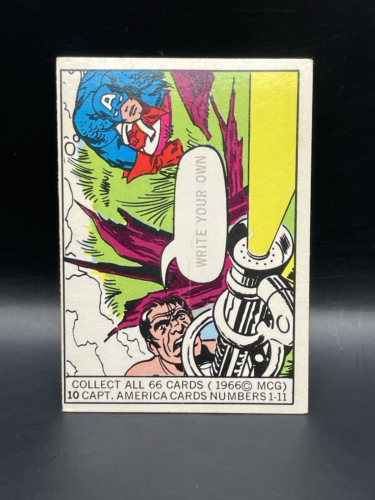 1966 Donruss Marvel Superheroes Captain America Card No. 10