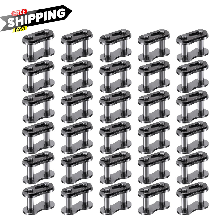 PAGOW 30pcs 40 Roller Chain Connecting Links, Master Connector #40 