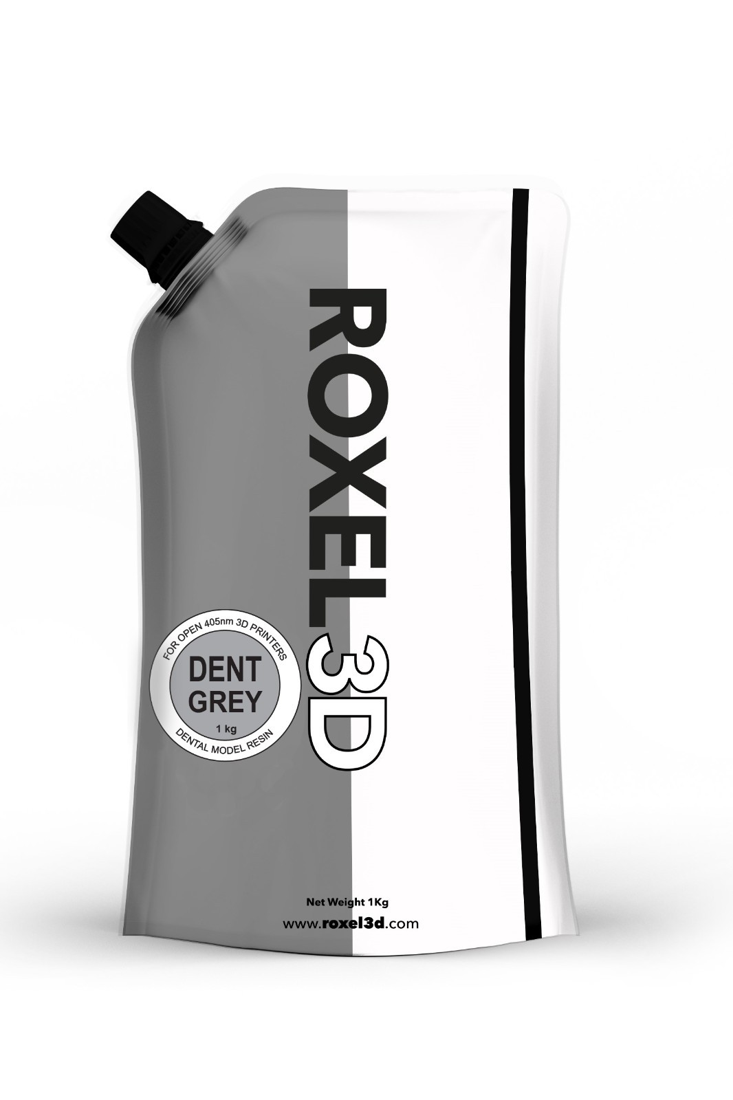 ROXEL3D 1Kg GREY 3D PRINTING RESIN: 405nm MSLA/LCD/DLP 4k + OPEN 3D PRINTERS ROXEL3D 1Kg GREY 3D PRINTING RESIN: 405nm MSLA/LCD/DLP 4k + OPEN 3D PRINTERS