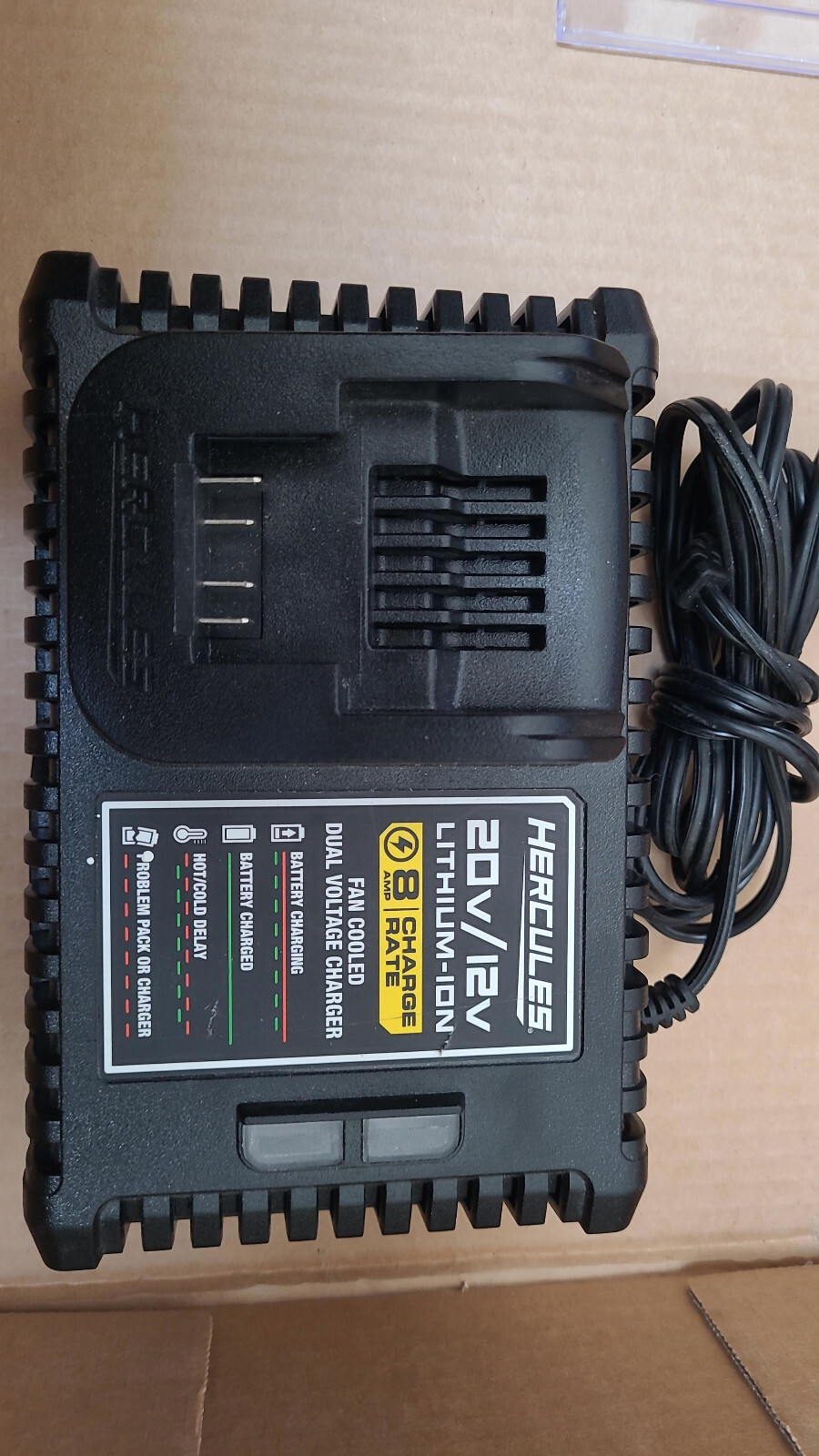 Hercules HC04 Lithium Ion 20v/12v Multi Voltage Battery Fast Charger #TXBIN-5