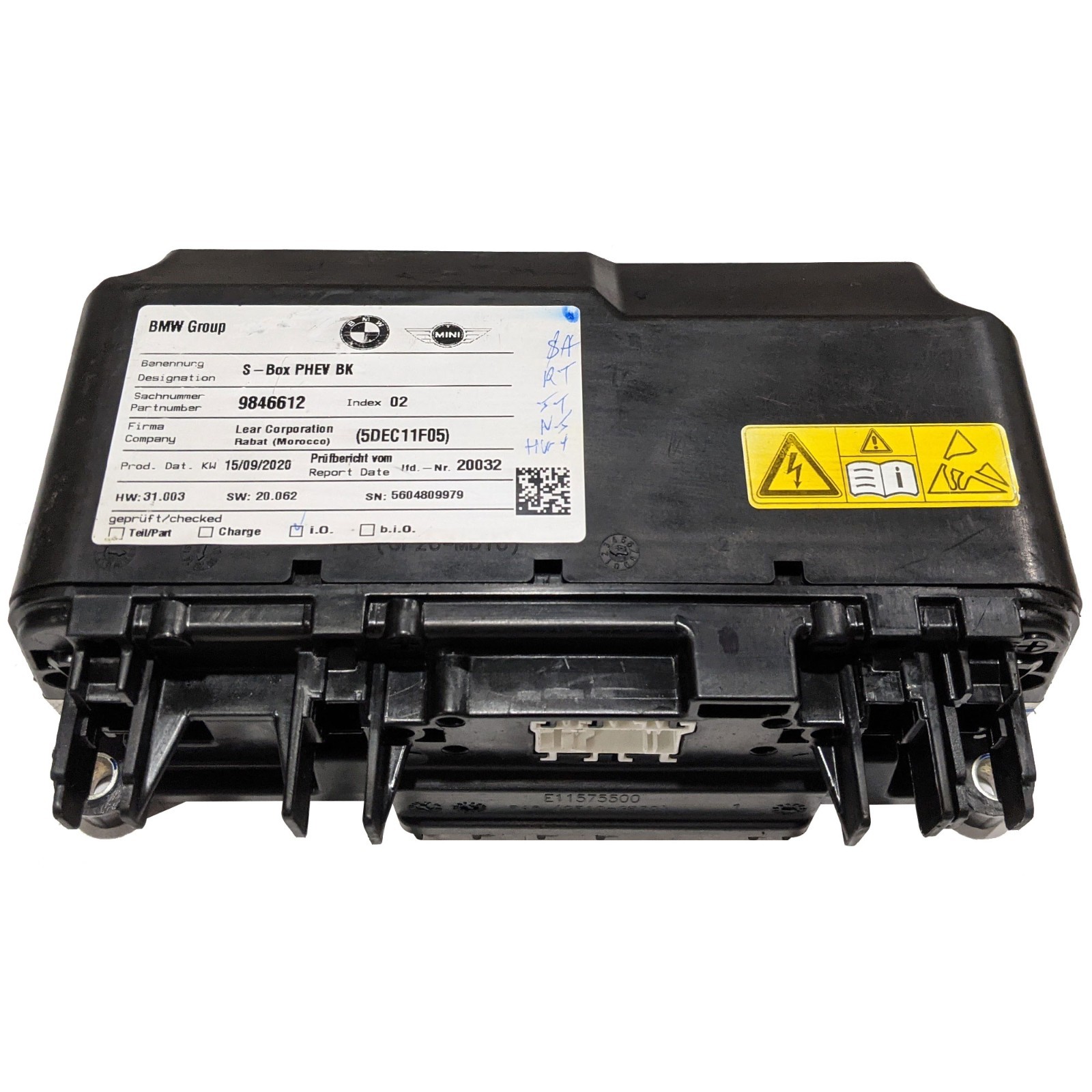 OEM High Voltage Battery Safety Box BMW 530e 745e X3 X5 2020-2023 / 9846612