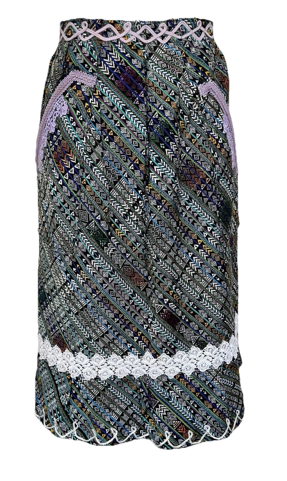 Beautiful Mayan Delantal Apron Detailed Accents Artisan Traje Textile **Video