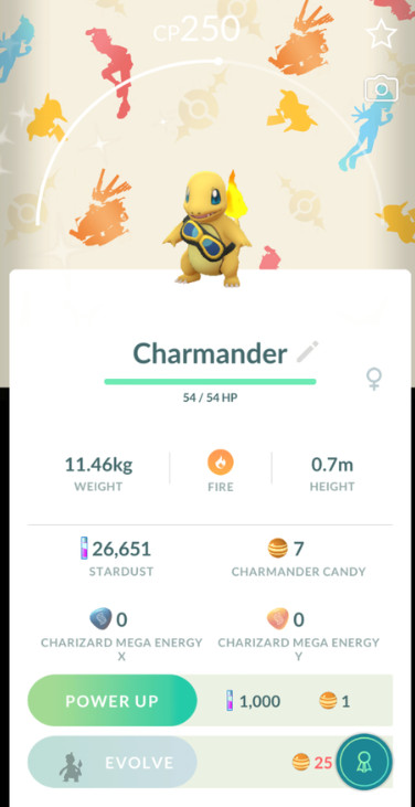 Pokemon Trade Go - Shiny Charmander Goggles 2026 - Pokemon Horizons Background