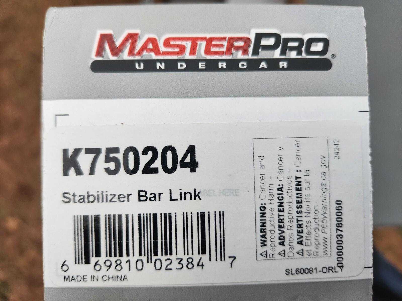 MasterPro Chassis Stabilizer Bar Link - K750204