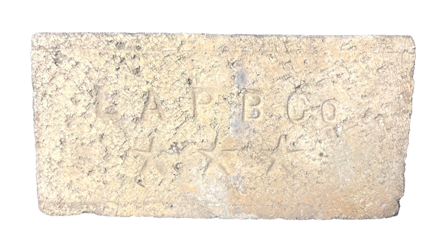 Old Antique & Vintage LAP B CO Star Fire Brick 1891-1926 Collectible Rare Yellow