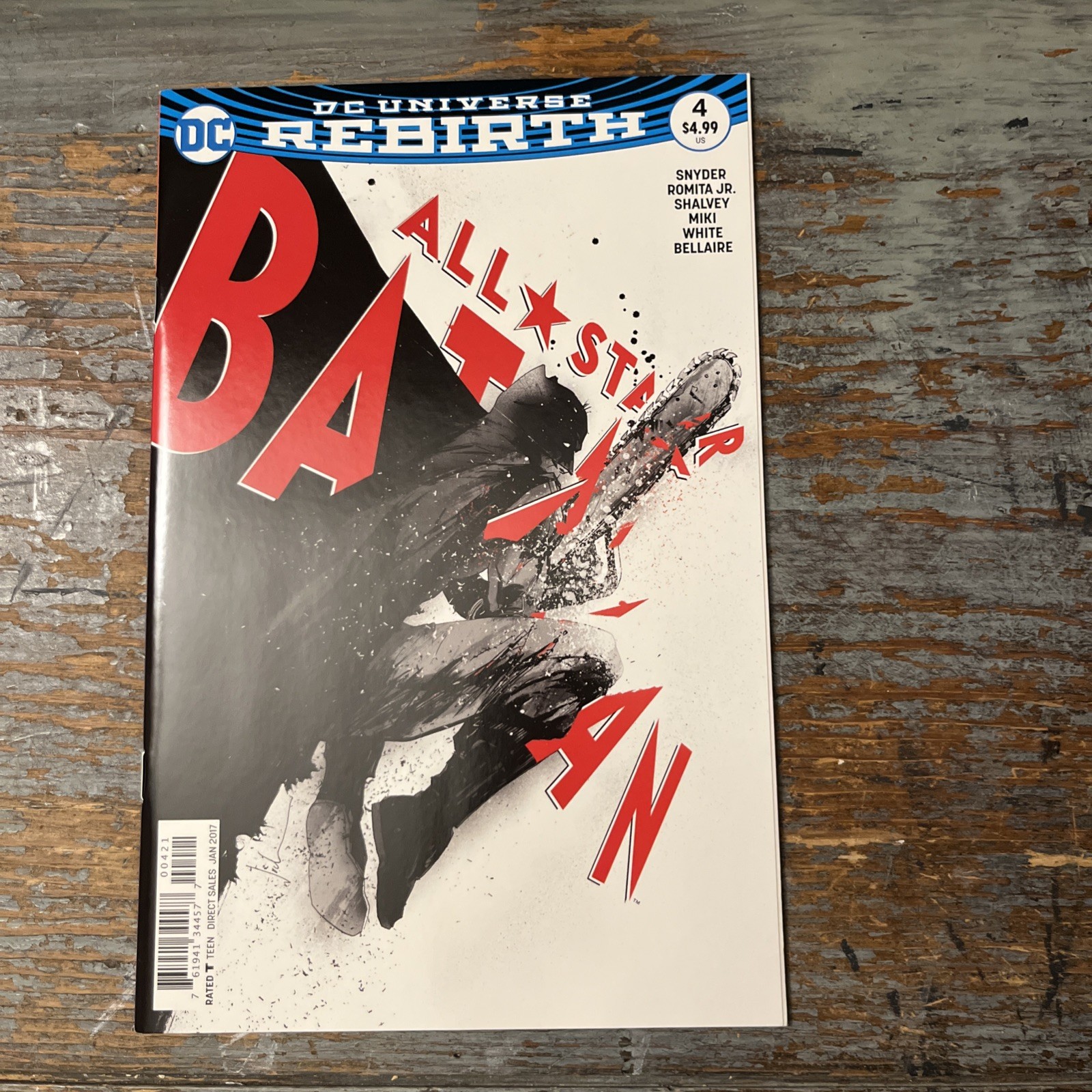 2017 DC UNIVERSE REBIRTH All-Star Batman # 4B Jock Variant Comic 2017 DC UNIVERSE REBIRTH All-Star Batman # 4B Jock Variant Comic