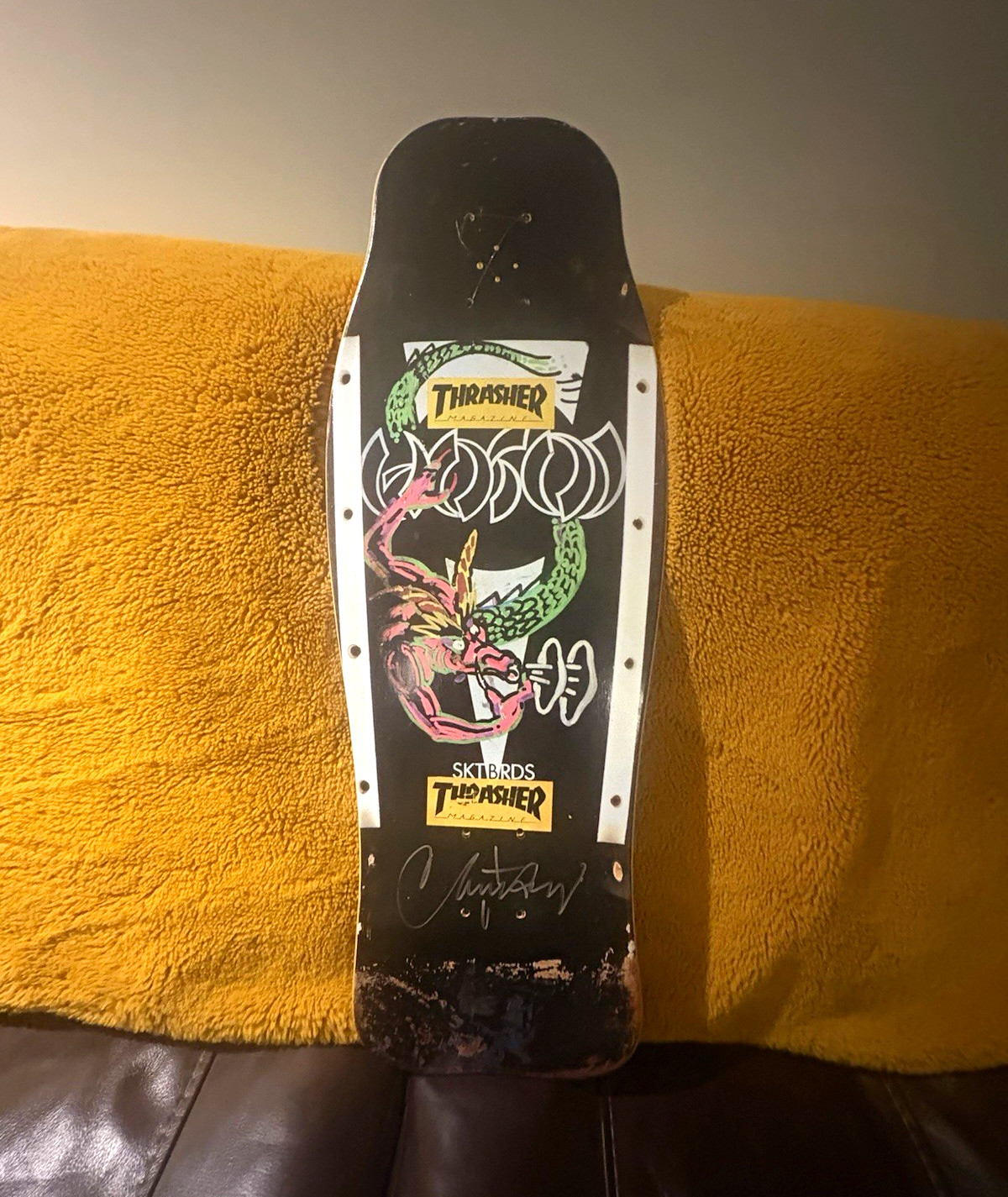 SIGNED RARE Christian Hosoi Thrasher Magazine deck 129/200 SIGNED RARE Christian Hosoi Thrasher Magazine deck 129/200
