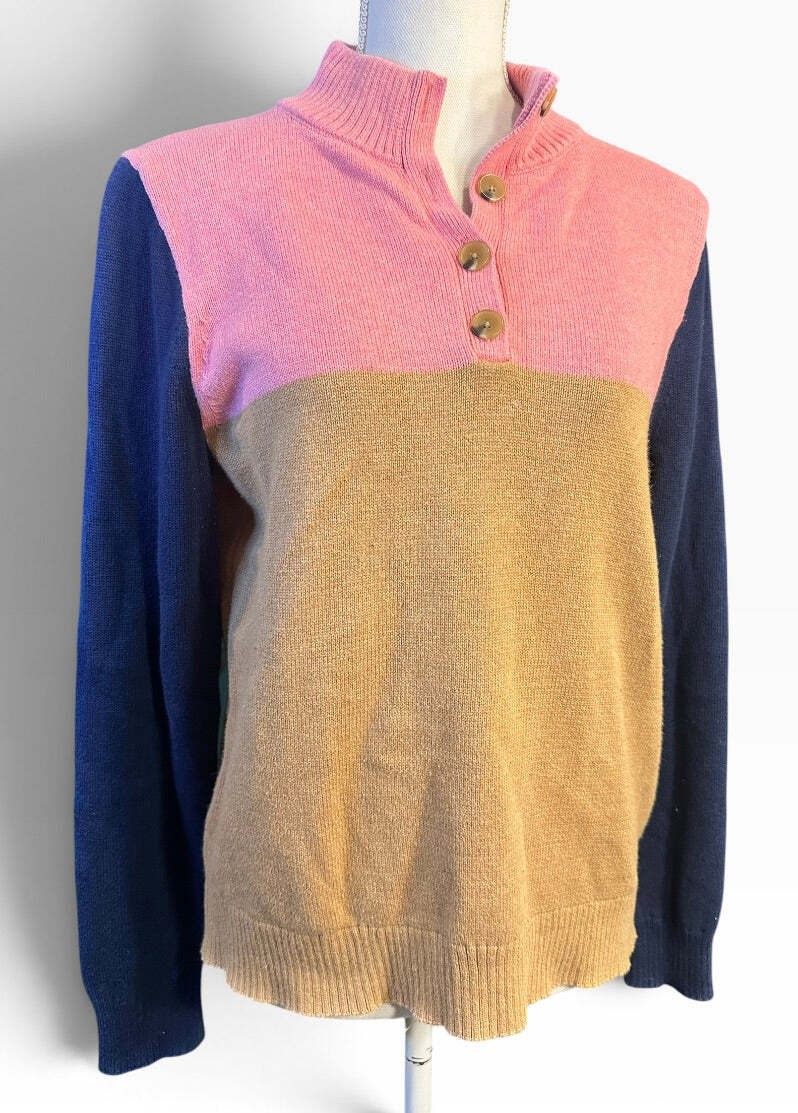 J. Crew Color Block Sweater - Size Medium J. Crew Color Block Sweater - Size Medium