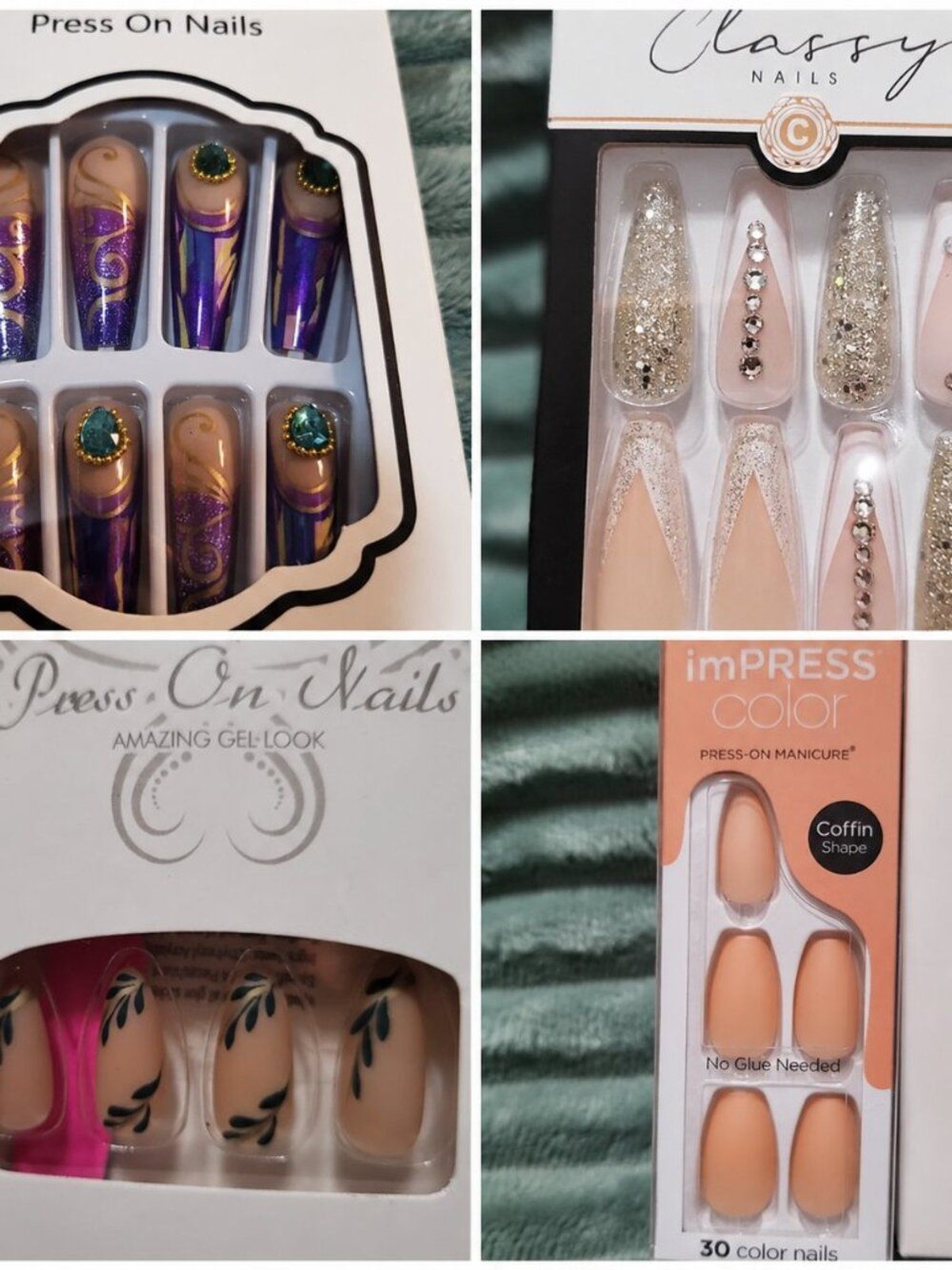 NWT Press-On & Glue-On Nail Bundle | 4 Sets | imPRESS & KISS Classy