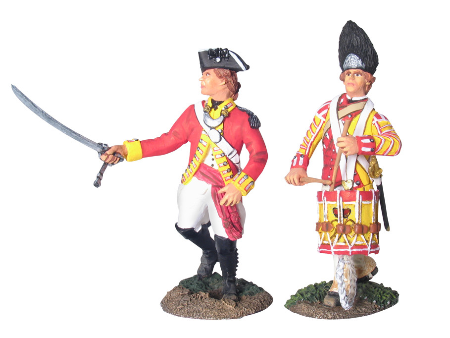 W. Britain - Revolution British 80th Foot Advancing Command Set No. 1 17956 AWI W. Britain - Revolution British 80th Foot Advancing Command Set No. 1 17956 AWI