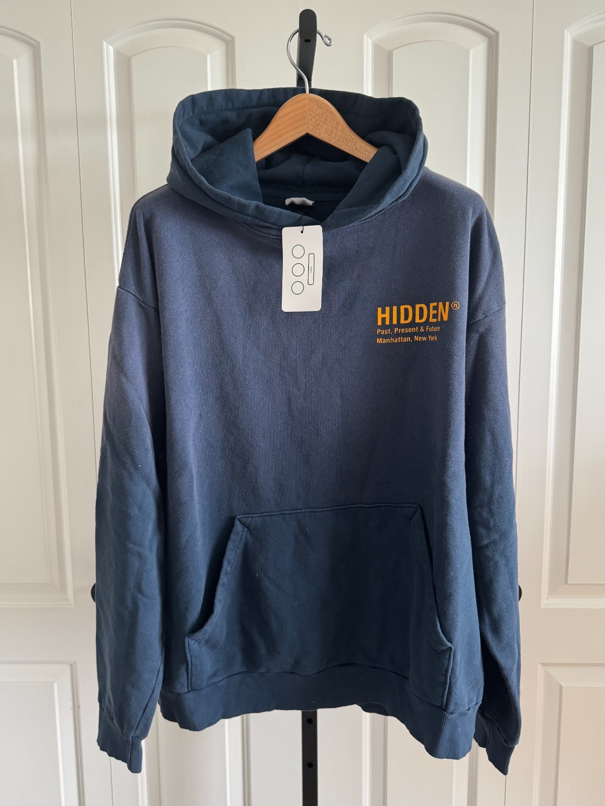 Hidden NY PPF New York H Logo Hoodie Navy Yellow Size XL Hidden NY PPF New York H Logo Hoodie Navy Yellow Size XL