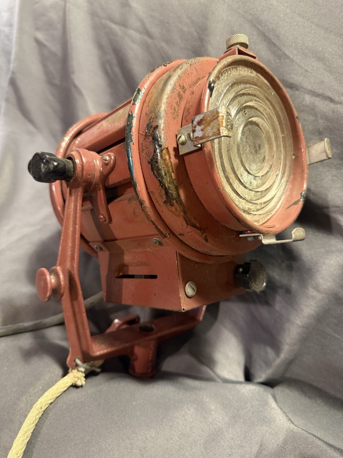 Vintage Mole Richardson 2821 MoleQuartz Stage Lighting Spotlight Works b