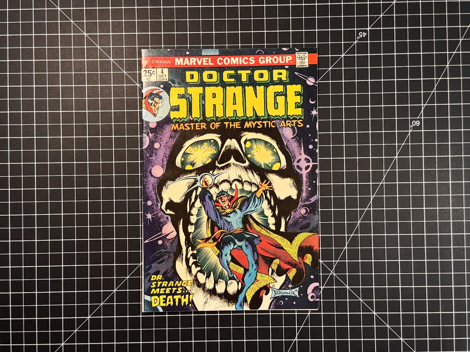 Doctor Strange #4 Marvel 1974 Frank Brunner Dr Strange Meets Death FN/VF Raw
