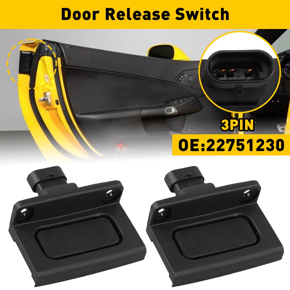 2X Exterior Door Outer Handle Release Switch Fit C6 Corvette 2005-2013 22751230