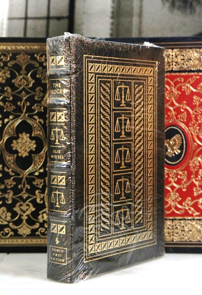 THE JUDGES - ELIE WIESEL - Easton Press 🖋SIGNED 1ST ED🖋 SEALED w/BOX