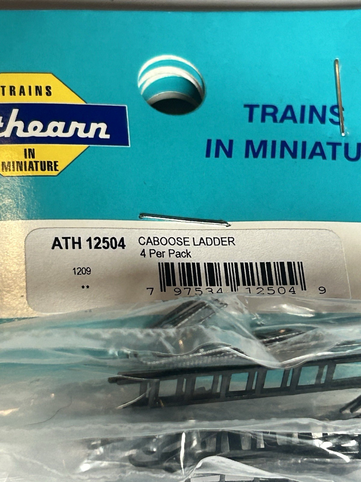 Athearn HO Scale Caboose Parts - #12504 Caboose Ladders (Metal) 2 Pair NOS Athearn HO Scale Caboose Parts - #12504 Caboose Ladders (Metal) 2 Pair NOS